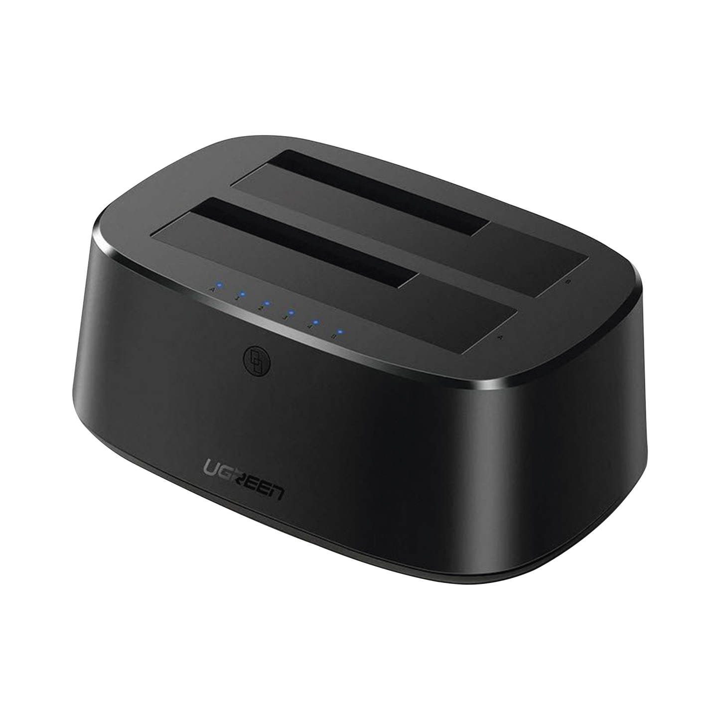 Base USB 3.0 para Disco Duro de Doble Bahía / Soporta Discos SATA  de 2.5' & 3.5´ / Soporta discos de 12TB / Compatible con UASP, SATA 3.0 / Cable USB 1M / Alta Velocidad / No incluye adaptador de corriente