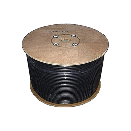 Carrete de Cable Coaxial de Baja Perdida WILSON400 Tipo LMR400. 50 Ohm de Impedancia. 152.4 Metros (500 Pies)