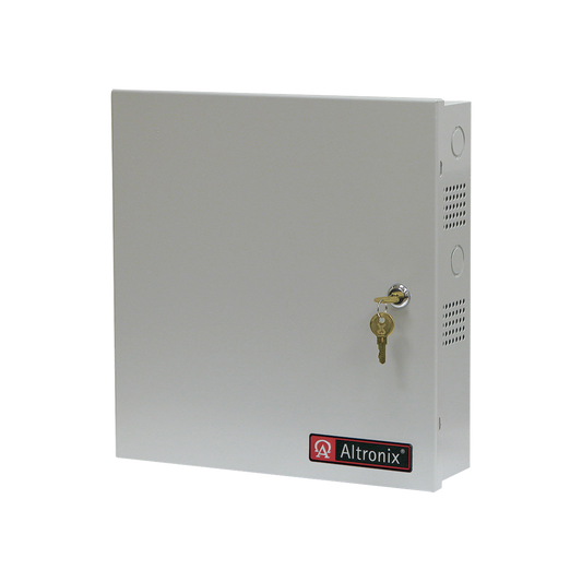 Fuente de poder 12 ó 24 Vcc @ 6 A / 16 salidas de CD / Ideal para aplicaciones de Video Vigilancia / Con capacidad de baterías de respaldo / Requieren batería