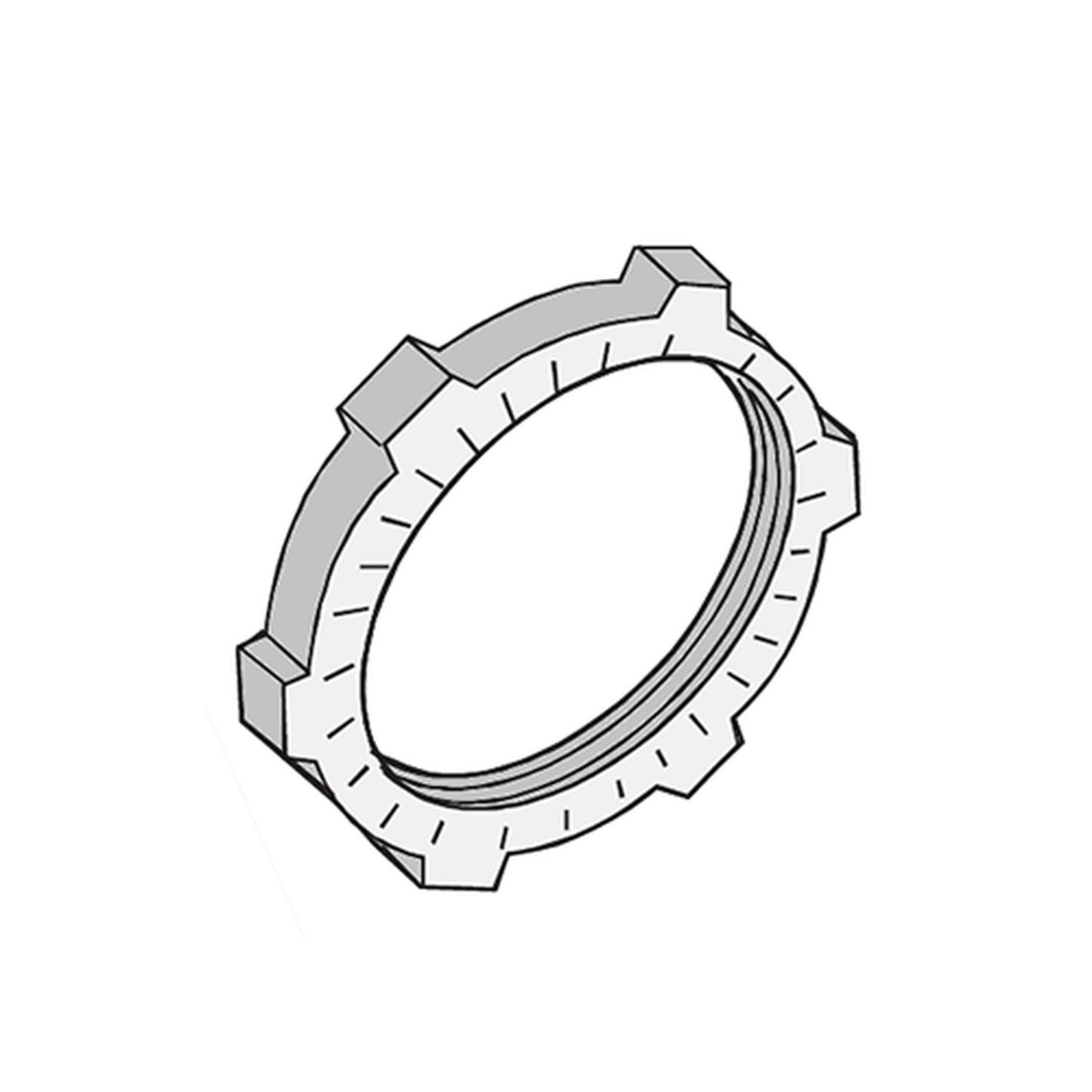 Contratuerca Metálica Zamac de 1-1/2" (38 mm)ï»¿.