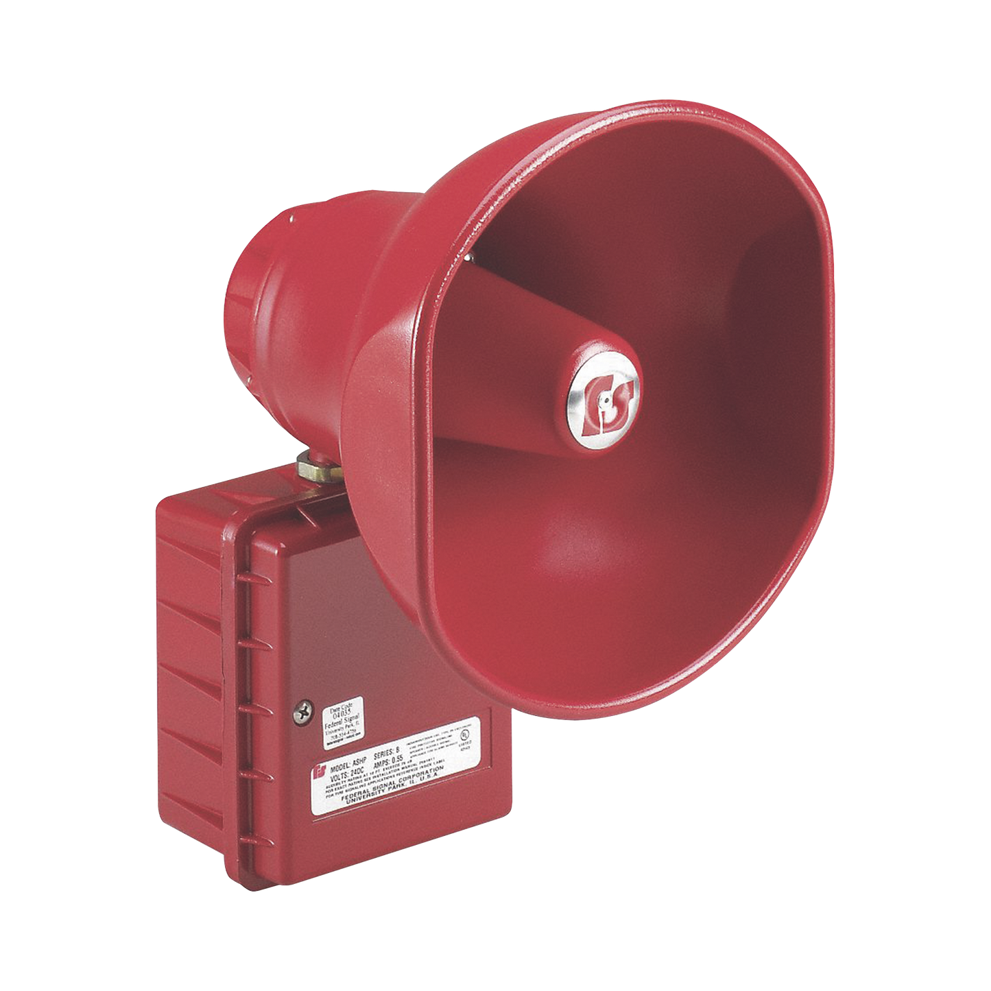 Altavoz amplificado, 30w, supervisado, UL para Fuego, 24Vcc, rojo