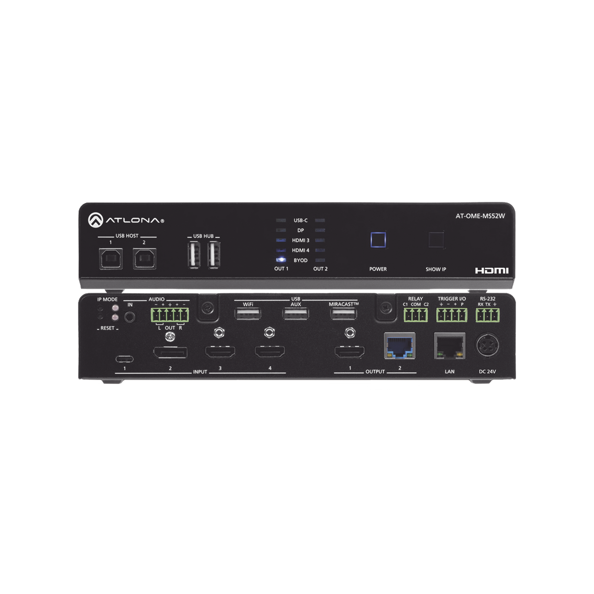 OMEGA 5X2 4K/UHD MULTIFORMAT MATRIX SWITCHER, WITH WIRELESS CASTING ,H ...