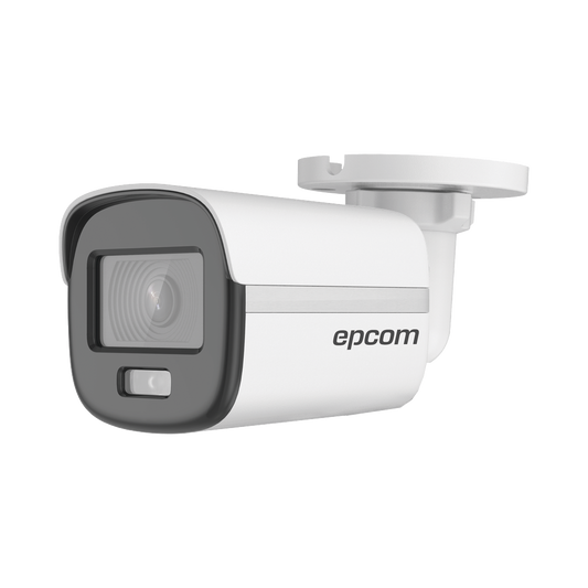 Bala TURBOHD 2 Megapíxel (1080p) / Lente 2.8 mm / ColorVu / Imagen a color 24/7 / METAL / Luz Blanca 20 mts / Exterior IP67 / TVI-AHD-CVI-CVBS / dWDR