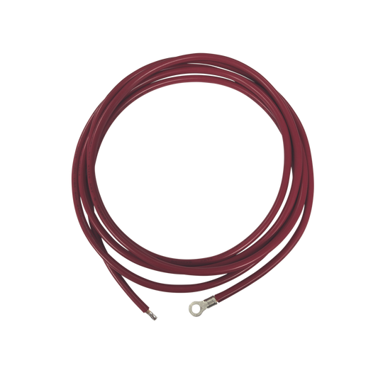 Cable para Controlador 3.0 m, Rojo, Calibre 8 AWG con Terminal de Ojo en un Extremo