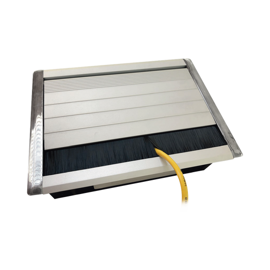 Caja Universal Vacía de 2 Módulos para Instalación en Escritorio (Voz, Datos, Video, Contactos Eléctricos), (No Incluye Accesorios)