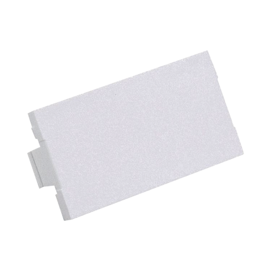 Módulo de Tapa Ciega (Inserto Ciego), de 1/3, Color Blanco Mate, 1 Pieza