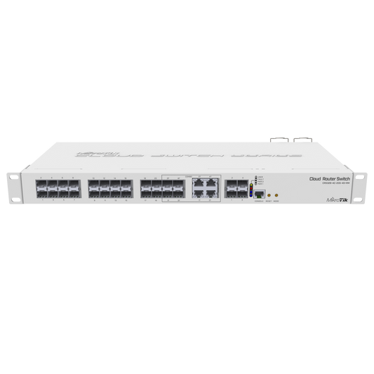 CRS328-24P-4S+RM - 24 port Gigabit Ethernet router/switch with four 10Gbps SFP+