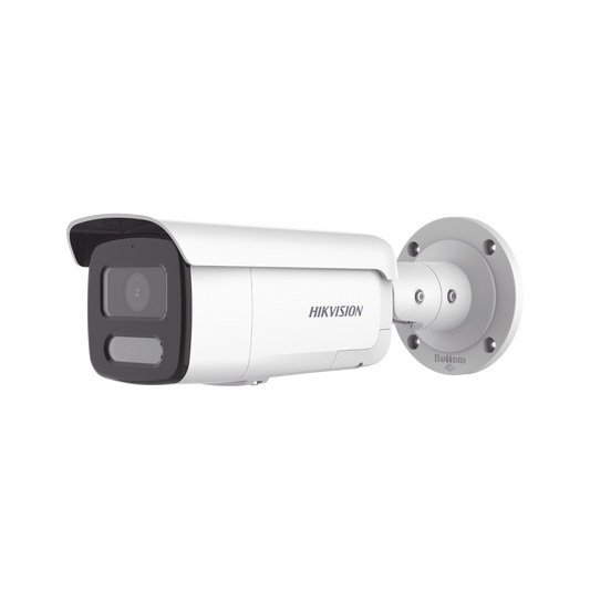 [ PROTECCIÓN ACTIVA ] Bala IP 4 Megapixel / Imagen a Color 24/7 / PoE / Lente 4 mm / Luz Blanca 60 mts / Exterior IP67 / Luz Intermitente y Alerta de Audio / Videoanaliticos (Filtro de Falsas Alarmas) / WDR 130 dB / Captura Facial  / MicroSD