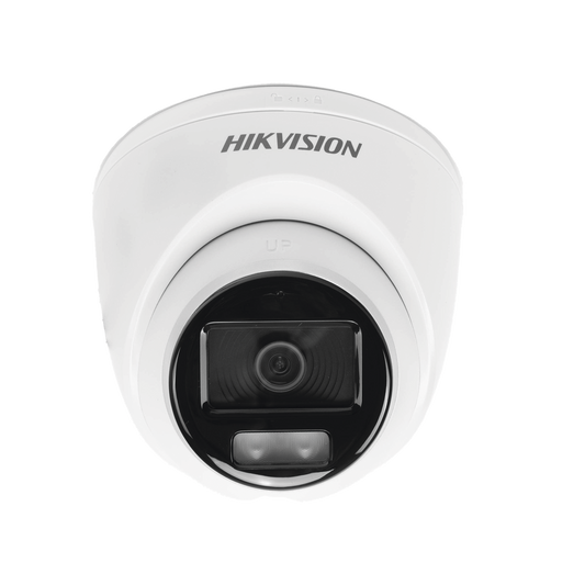 [ColorVu] Turret TURBOHD 3K (5 Megapixel) / Micrófono Integrado / Lente 3.6 mm / Imagen a Color 24/7 / 40 mts Luz Blanca / Exterior IP67 / dWDR / 4 Tecnologías