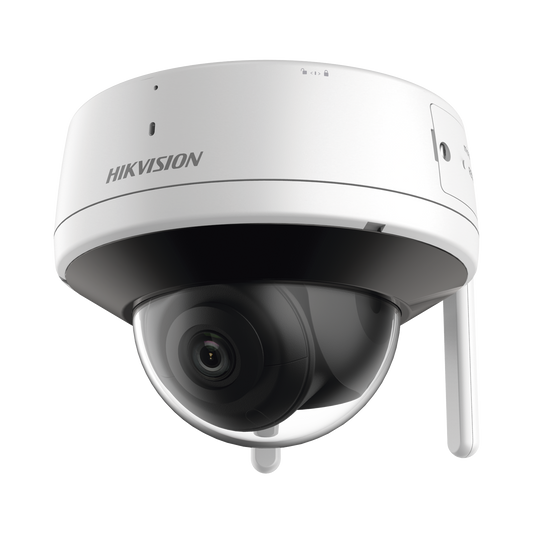 Domo IP 4 Megapixel / Lente 2.8 mm / 30 mts IR / Exterior IP66 / Wi-Fi / WDR 120 dB / Soporta Micro SD / H.265+ / Micrófono y Bocina Interconstruido / MicroSD