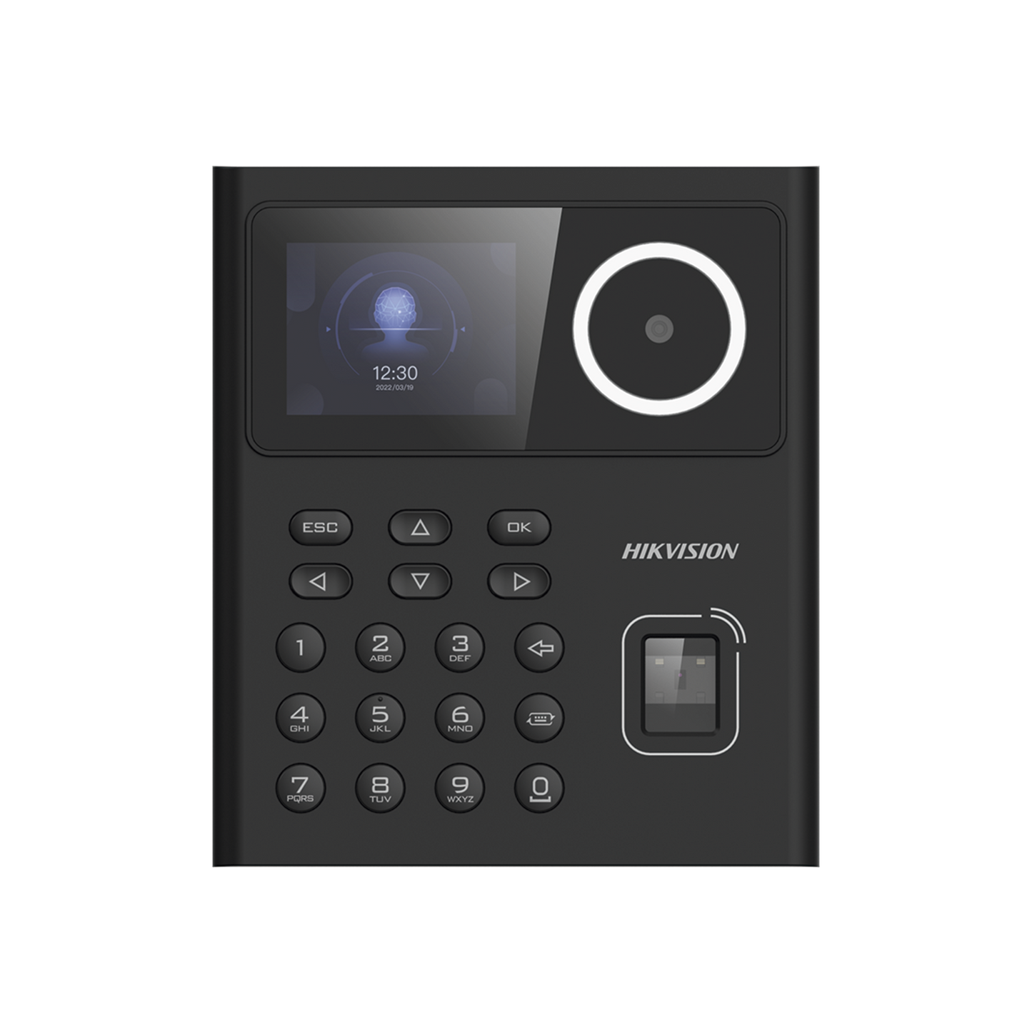 Terminal Min Moe WiFi Administrable por Smartphone o Nube /  Acceso y Asistencia /  Huella, Facial y Tarjetas MIFARE /  500 rostros y 1,000 Huellas y Tarjetas / Detección de Cubrebocas / HikConnect