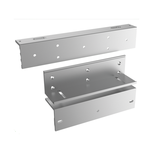 Kit de montajes Z y L para Cerradura Magnética HIKVISION / Compatible con DS-K4H255S / Uso en Puerta de Madera y Metal