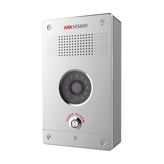 Estación de Alarma de Pánico / Cámara de 2 Megapixel / Audio de Dos Vías / 10 mts IR / Entrada y Salida de Alarmas / Micro SD 128 GB / Uso Interior
