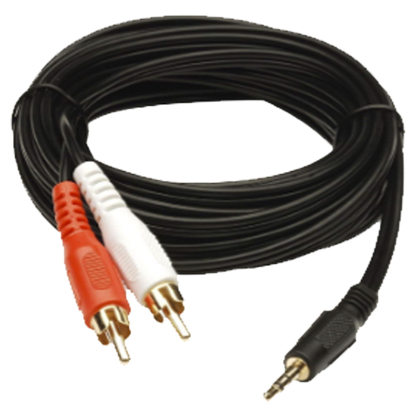 Convertidor 3.5mm Estéreo a 2 RCA Macho 1.83m | para Aplicaciones de Audio | Compatible con Amplificadores VSSL y Epcom ProAudio