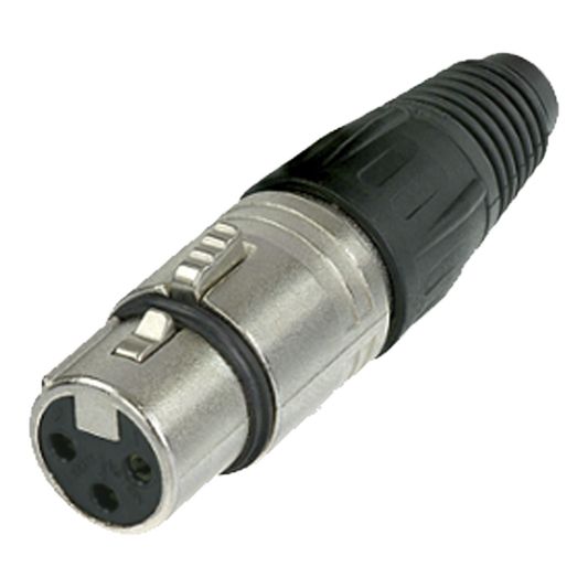 Conector XLR 3 Pines Hembra | Ideal para Conexiones de Micrófonos y Mezcladoras | Equipo de Audio Profesional