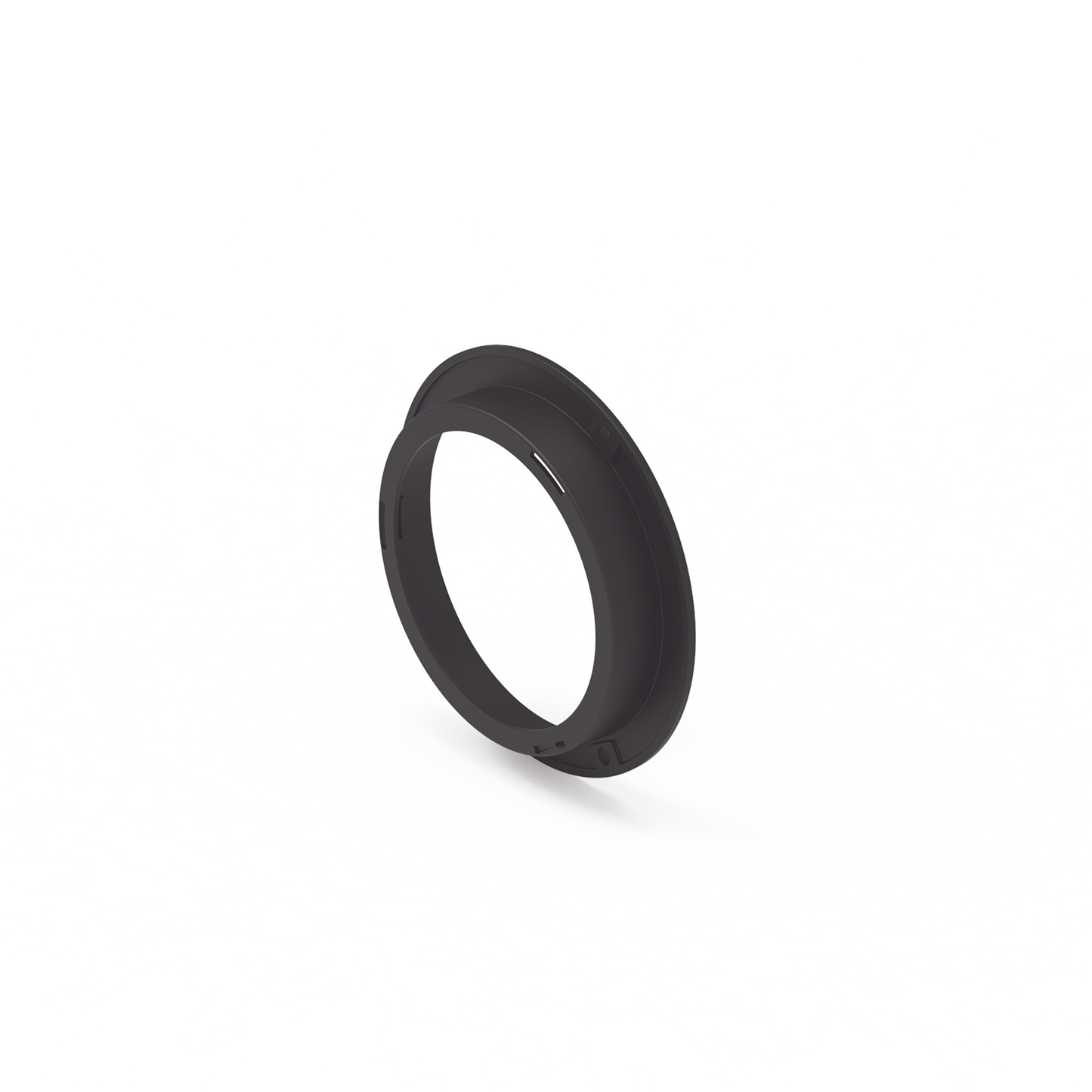 Brida de policarbonato, Color Negro, Accesorio para plafón Serie ED3040