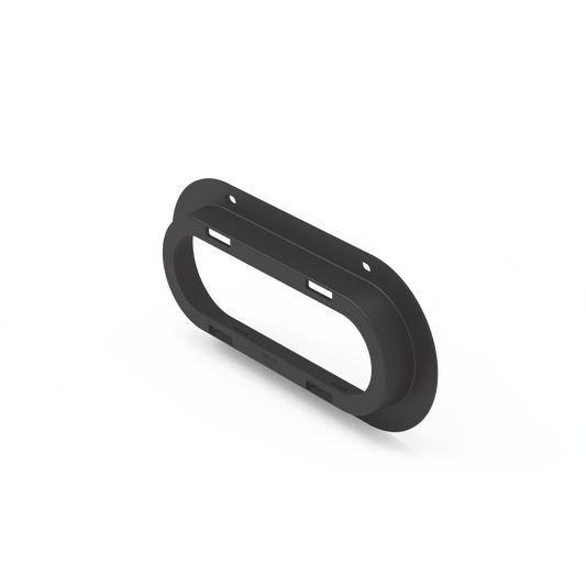 Brida de policarbonato, Color Negro, Accesorio para plafón Serie ED3060