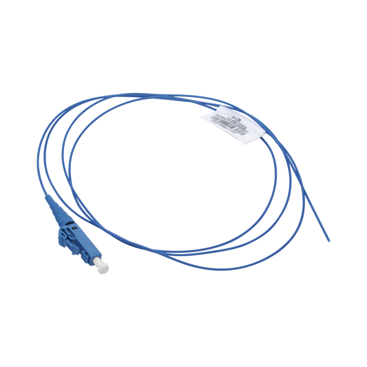 Pigtail de Fibra Óptica LC Simplex, Monomodo OS2 9/125, 900um, Color Azul, 2 Metros (6.56 Pies)