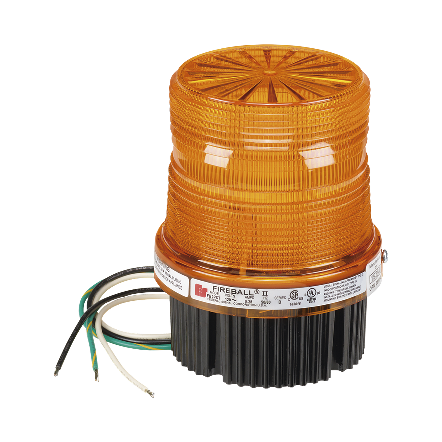 Estrobo fireball Para Ubicaciones Peligrosas, UL y cUL, 120 Vca, ambar