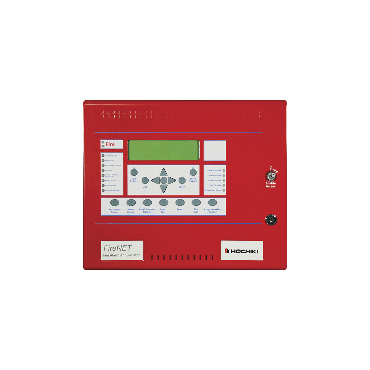 Anunciador De Red Para Paneles FireNET, 320 Caracteres, Color Rojo
