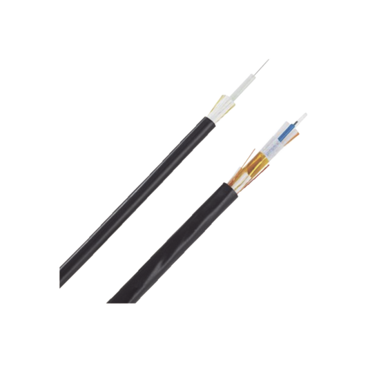 Cable de Fibra Óptica de 12 Hilos, Monomodo OS2, Interior/Exterior, Loose Tube 250um, No Conductiva (Dieléctrica), OFNP (Plenum), Precio Por Metro