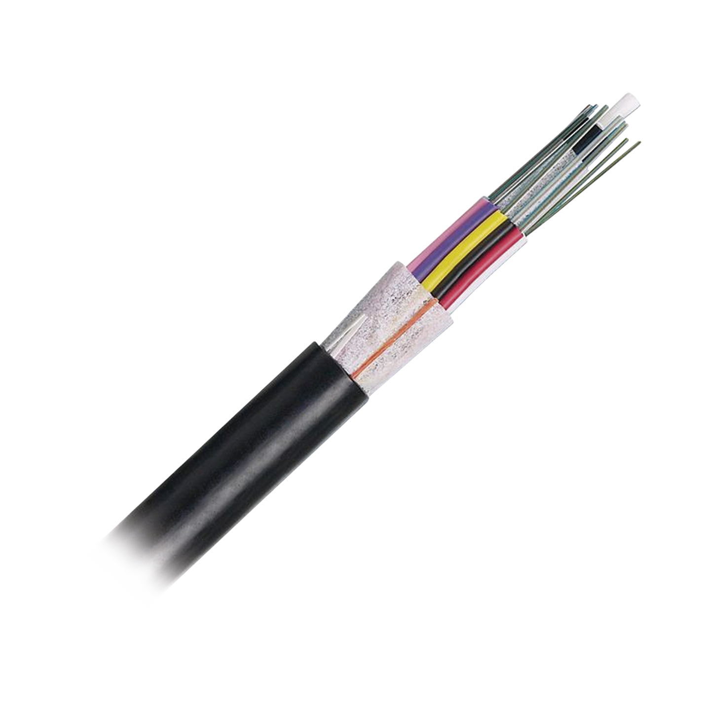 Cable de Fibra Óptica de 6 Hilos, OSP (Planta Externa), No Armada (Dieléctrica), 250um, Monomodo OS2, Precio Por Metro