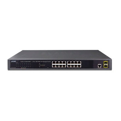 Switch Administrable Capa 2, 16 Puertos 10/100/1000T, 2 Puertos SFP 100/1G/2.5G, Administración Remota con CloudNMS