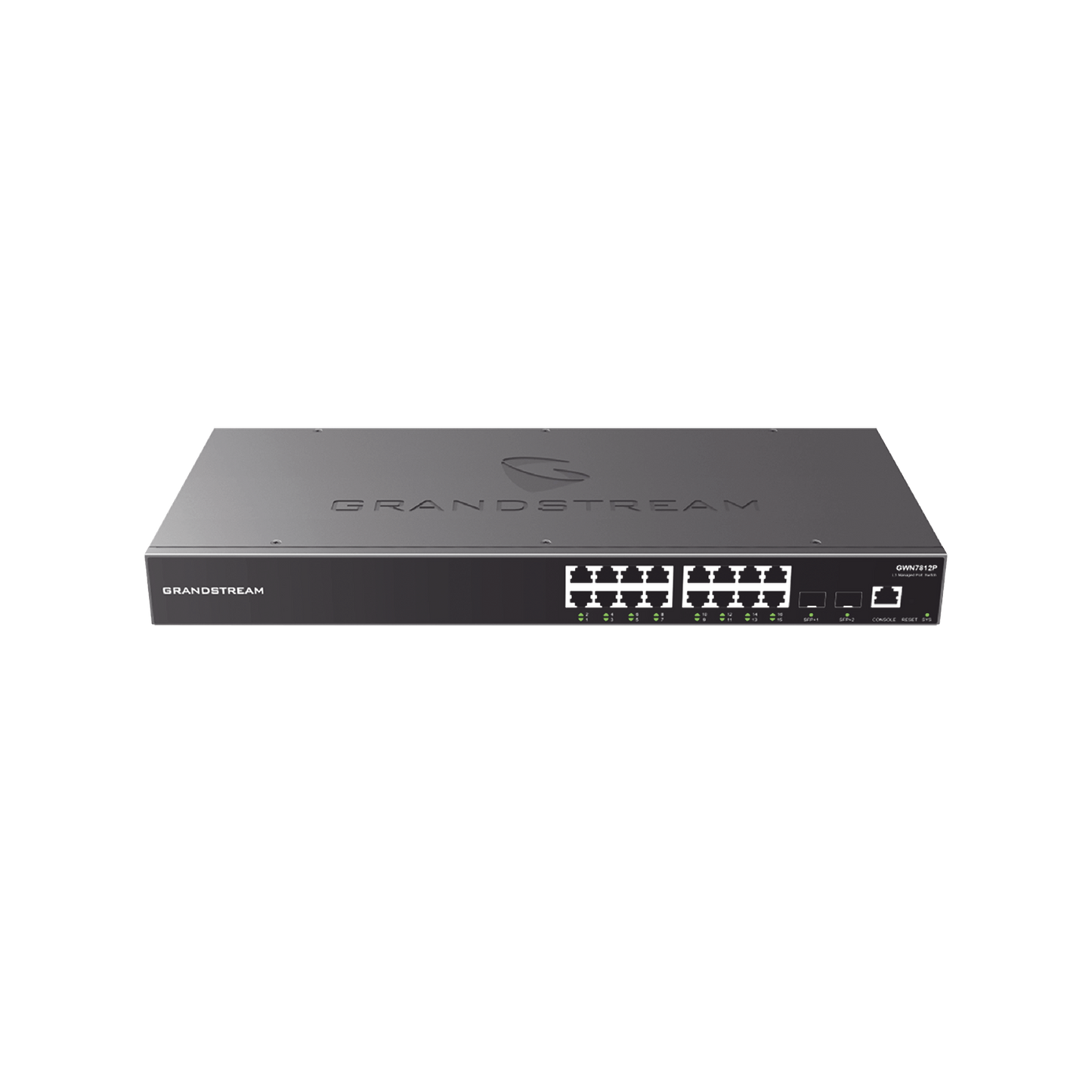 Switch Gigabit Administrable / 16 puertos 10/100/1000 Mbps + 4 Puertos SFP Uplink / Compatible con GWN Cloud.