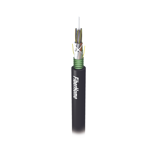 Kilómetro de Fibra Óptica para Exterior G.652D, Armada, Monomodo de 24 Hilos, Loose Tube, Color Negro (Para Instalación en Ducto/Subterráneo)