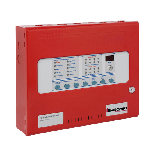 Panel Convencional de Detección de Incendio / 8 Zonas / Sin Comunicador / Color Rojo (0100-19360)