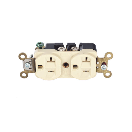 Contacto Dúplex Conexión a Tierra Aislada/ 20 A 125 V/ 2 polos 3 Hilos/ Color naranja/ Nema 5- 20R/ Grado Comercial.