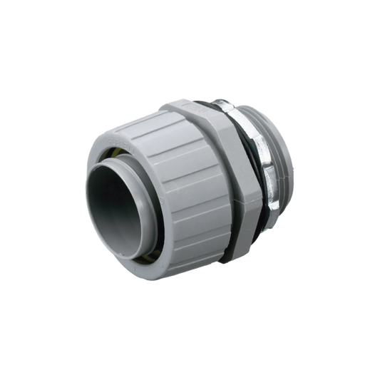 Conector Recto de Nylon de 1" para Tubería Liquidtight Polytuff.