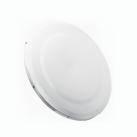 Antena Direccional de Alto Rendimiento / 33.0 ± 1 dBi  / 3 ft / 5.9-7 GHz / Conectores SMA Hembra Inverso / Alto Aislamiento al Ruido / Fácil Montaje y herraje de acero inoxidable /  Radomo Incluido