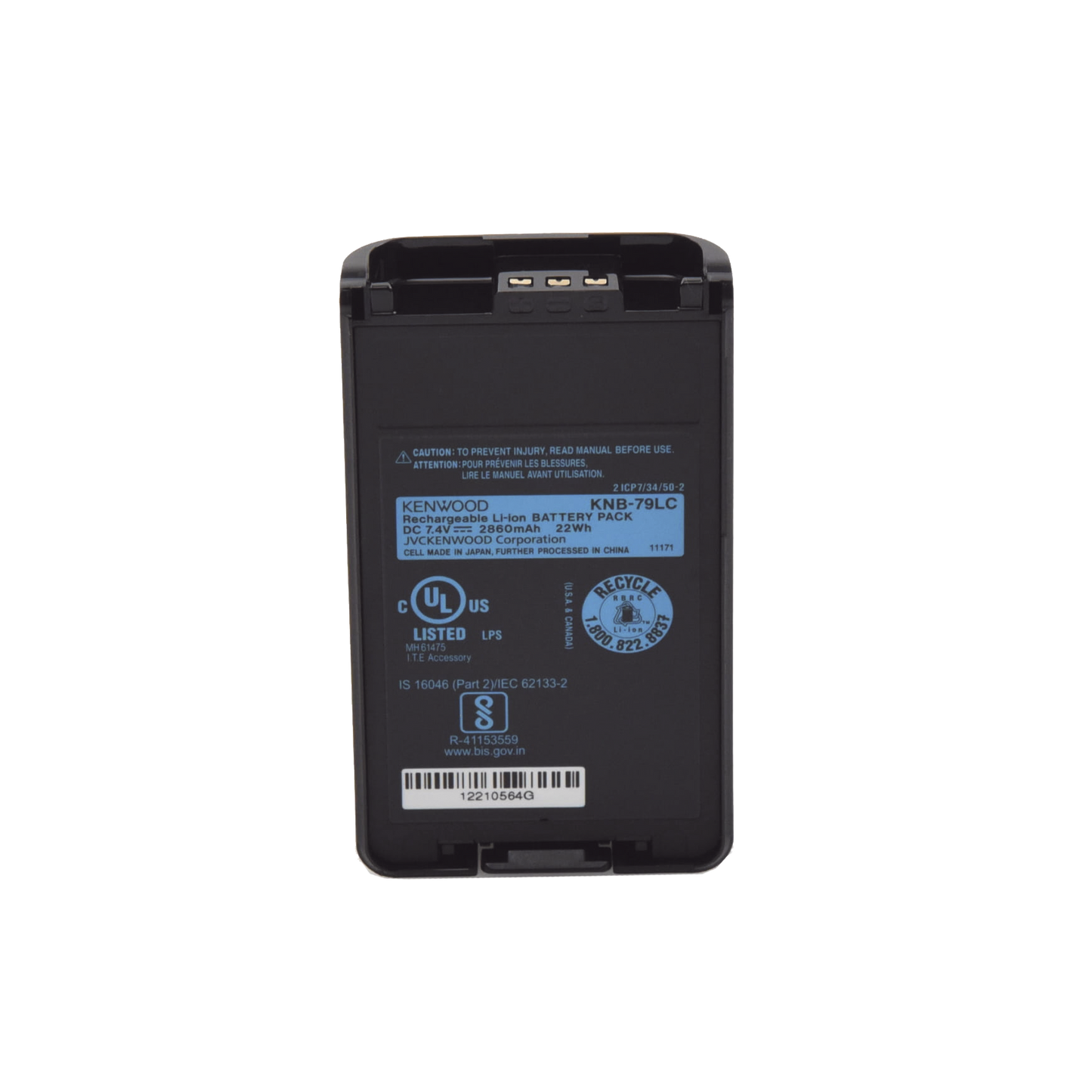 Batería de Li-Ion 2,860 mAh Intrínsecamente segura para portátiles NX-3000