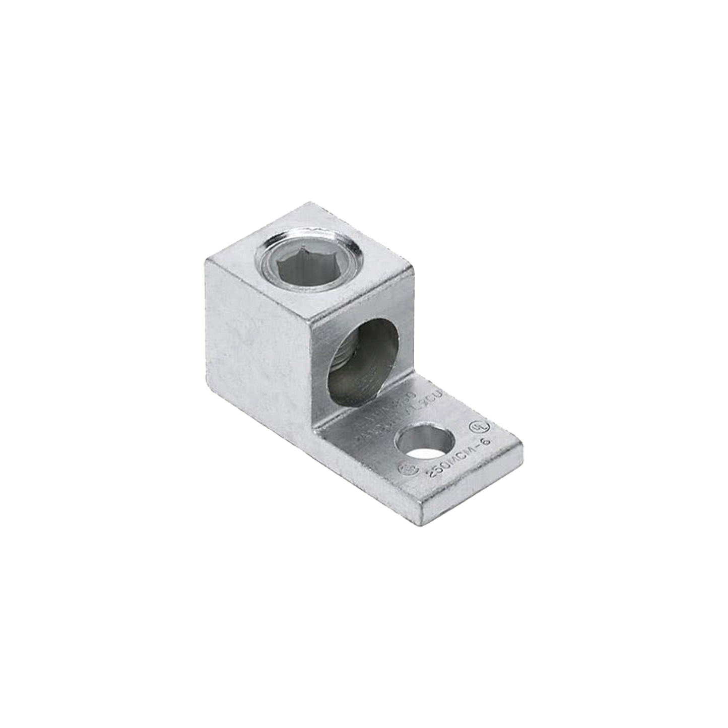 Conector Mecánico de Aluminio, de Un Orificio y Un Barril, para Cable de 14 a 2 AWG. 1 Pieza