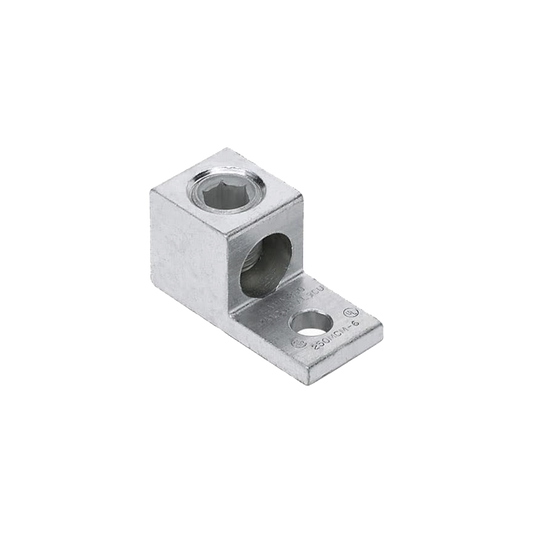 Conector Mecánico de Aluminio, de Un Orificio y Un Barril, para Cable de 14 a 2 AWG. 1 Pieza