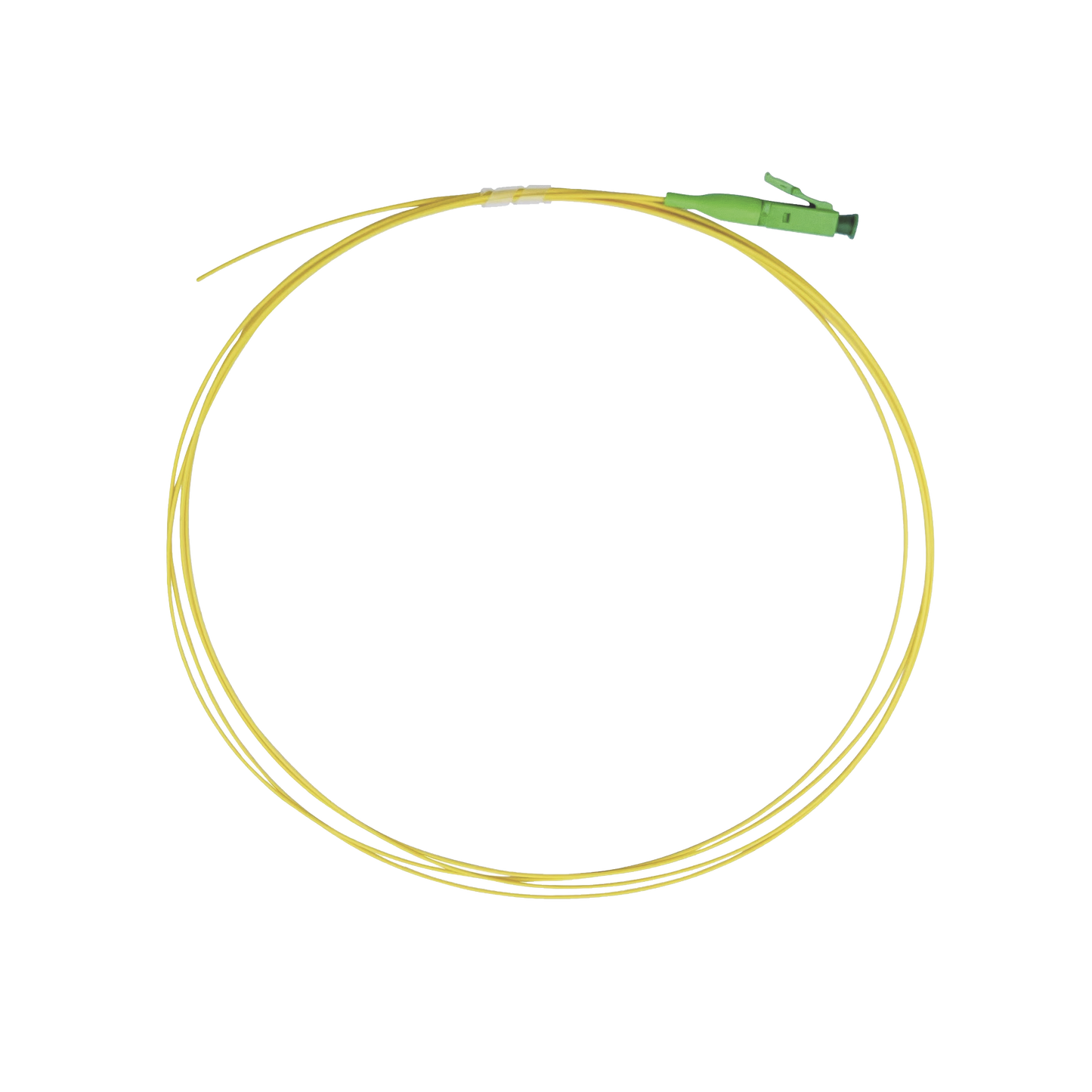 Pigtail de Fibra Óptica Monomodo LC/APC, Simplex de 1 Metro (3.28 Pies)