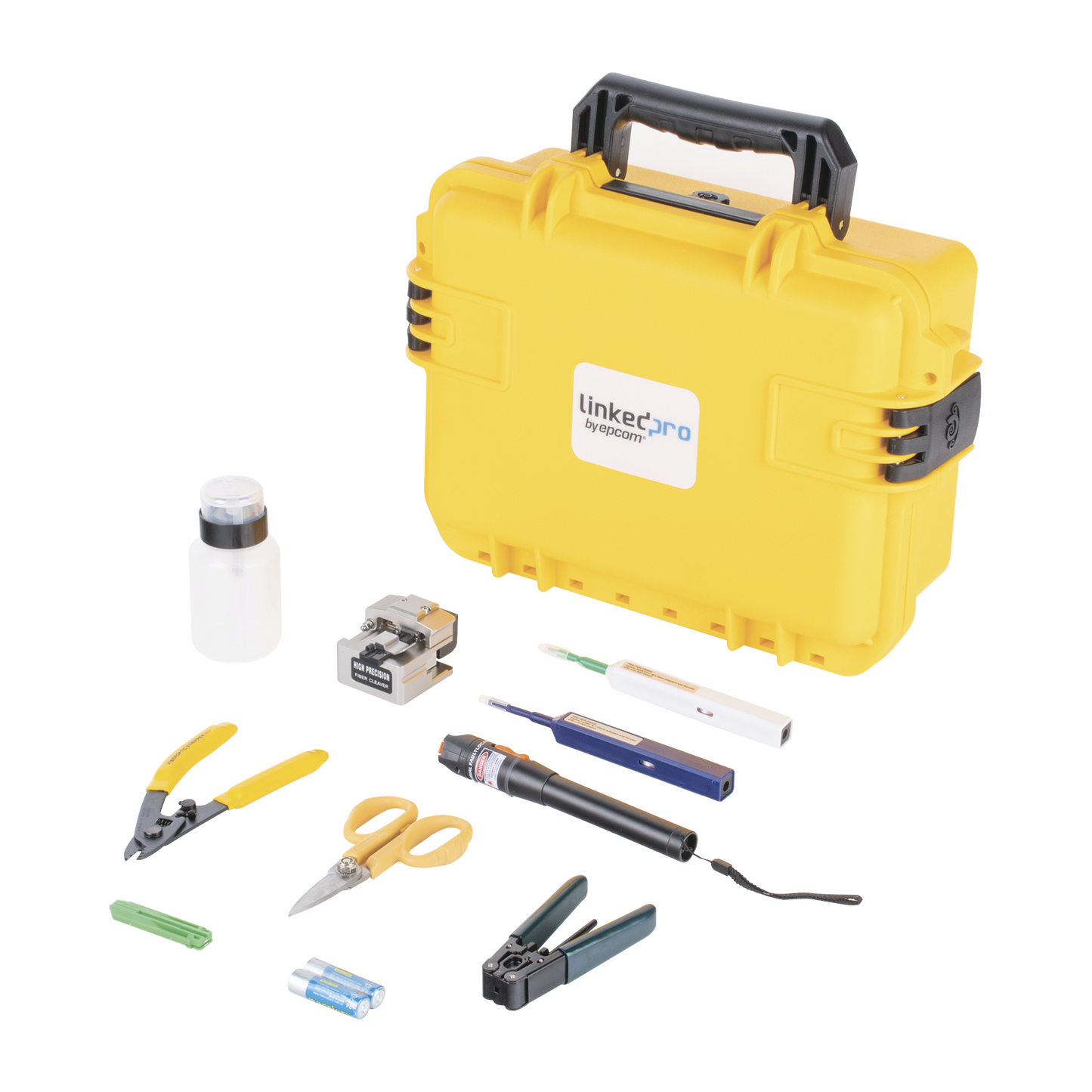 Kit de Herramientas para Terminación de Conectores Mecánicos de Fibra Óptica, Incluye Maletín Ideal para Transportar con Especificación Militar (Uso Rudo)