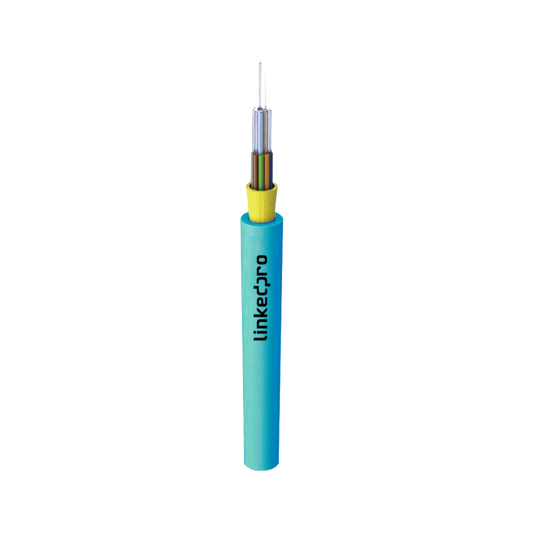 Cable de Fibra Óptica Multimodo OM3 50/125, 6 Hilos, para Interior, Tight Buffer 900µm, OFNR Riser, Dieléctrica, Precio Por Metro, (Hasta 2000 Metros en un Solo Tramo de Cable)