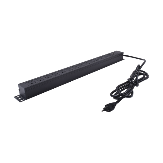 Unidad de Distribución de Energía (PDU) / 14 Tomas / 125 V / Montaje Vertical / Cable 1.90 m (6.2 ft) / Gabinete 650 mm (25.6 in) de Ancho