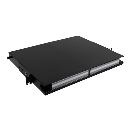 Distribuidor de Fibra Óptica de Alta Densidad LigthVerse *Plus* Para Rack de 19 Pulgadas, Acepta 4 Placas Plug and Play, Hasta 96 Fibras, 1 UR