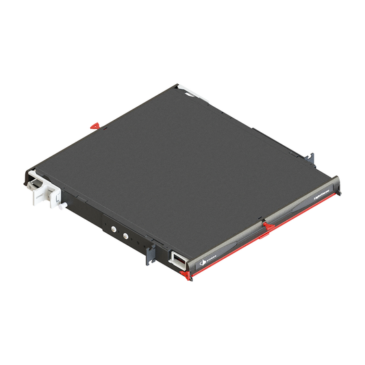 Distribuidor de Fibra Óptica de Alta Densidad LigthVerse *Core* Para Rack de 19in, Acepta 4 Placas Plug and Play, Hasta 96 Fibras, 1 UR