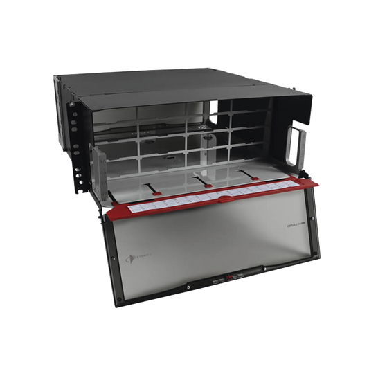 Distribuidor de Fibra Óptica de Alta Densidad LigthVerse *Pro* Para Rack de 48.26 cm (19 Pulgadas), Acepta 16 Placas Plug and Play, Hasta 384 Fibras, 4 UR