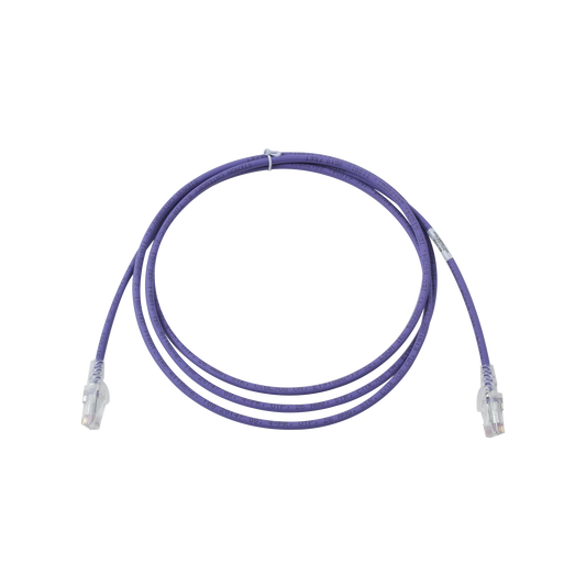 Patch Cord MC6 Modular Cat6 UTP, CM/LS0H, 2.13 Metros (7 Pies), Color Violeta, Versión Bulk (Sin Empaque Individual)