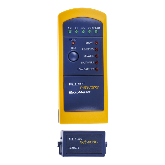 Probador de Mapa de Cableado MicroMapper, para Verificar Rápida y Fácilmente la Integridad del Cableado de Par Trenzado de Ethernet