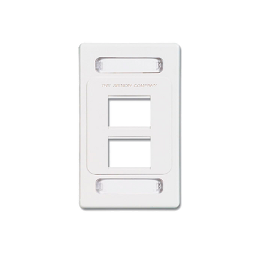 Placa de Pared Modular MAX, de 4 Salidas, Color Blanco