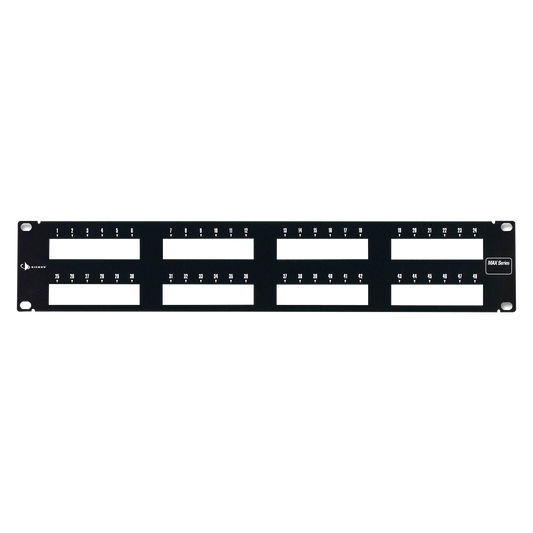 Patch Panel MAX Modular (vacío), de 48 Puertos, Plano, 2UR