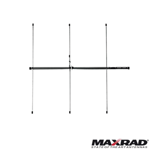 Antena base VHF, direccional, rango de frecuencia 150 - 174 MHz (Yagi 3 elementos)
