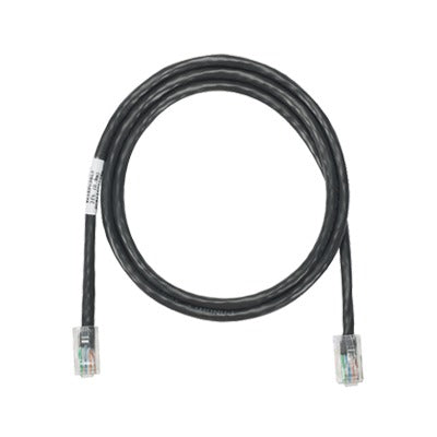 Cable de Parcheo UTP Categoría 5e, con Plug Modular en Cada Extremo - 2 Metros (6.56 Pies) - Negro