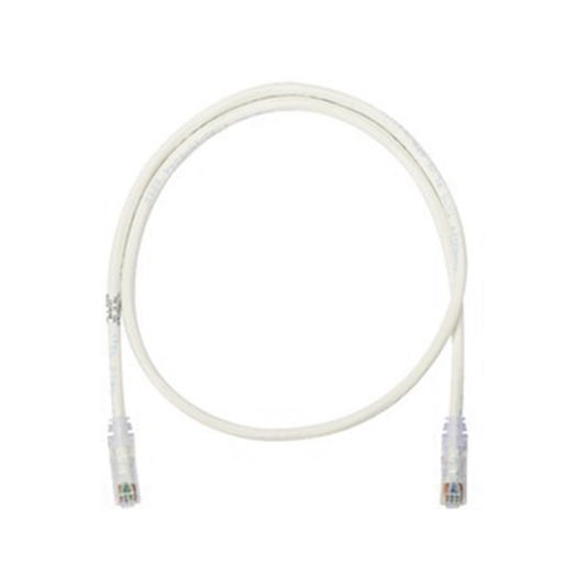 Cable de Parcheo UTP Categoría 6, con Plug Modular en Cada Extremo - 0.3 Metros (1 Pie) - Blanco
